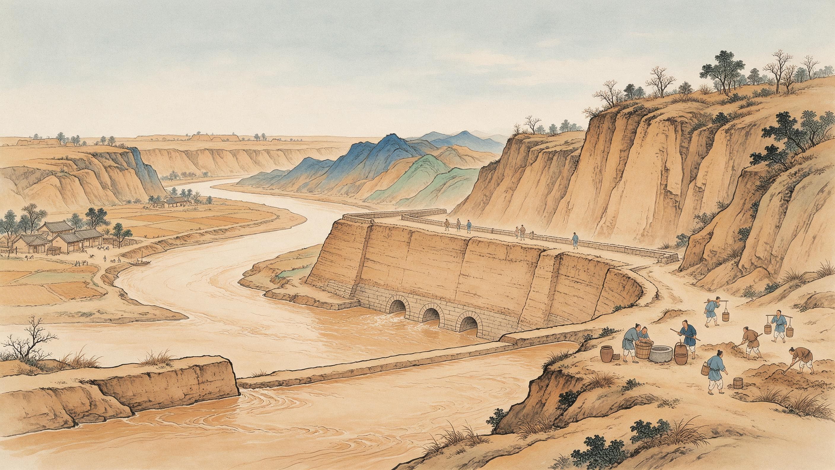 Der Kanal, der Qin zugrunde richten sollte: Zheng Guos Graben und der Plan, einen Staat zu erschöpfen — Artikelillustration