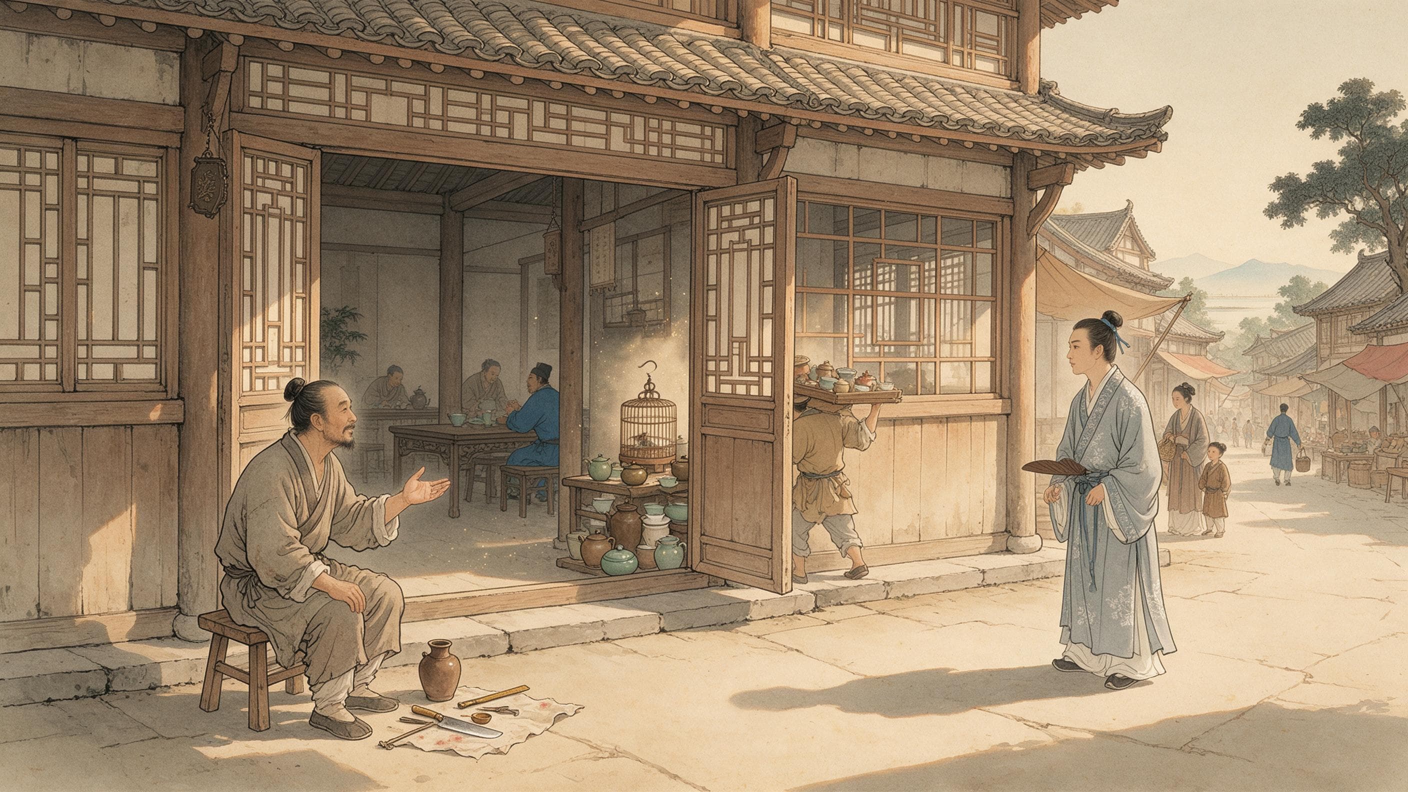 Ohne Platz in der Liste: Wie die Müßiggänger von Hangzhou lebten — Artikelillustration