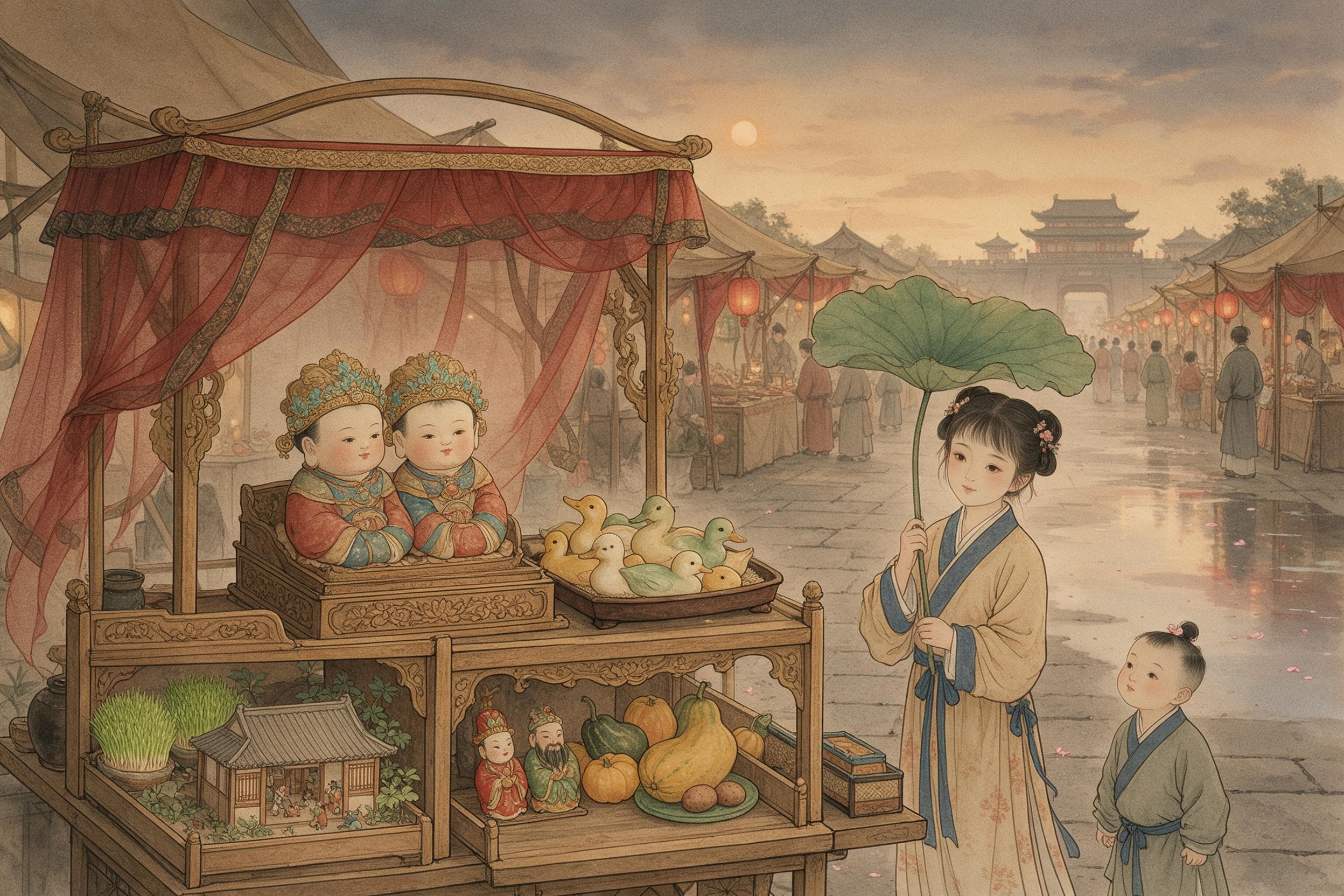 Lehm, Seide und Gold: die Qixi-Puppen im Song-China — Artikelillustration