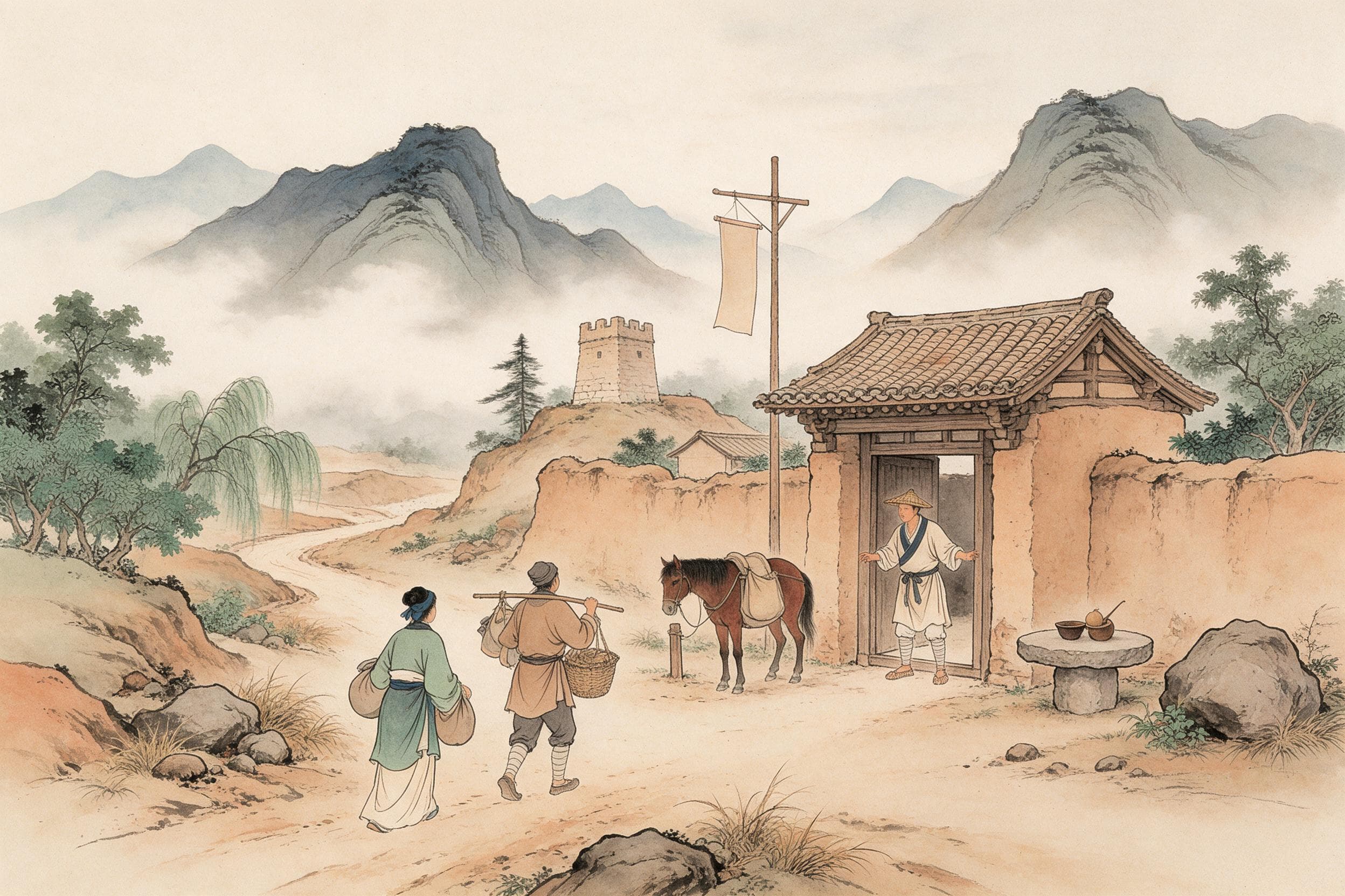 Alle zehn li ein ting: das ting der Han-Zeit und sein berühmtester Vorsteher — Artikelillustration
