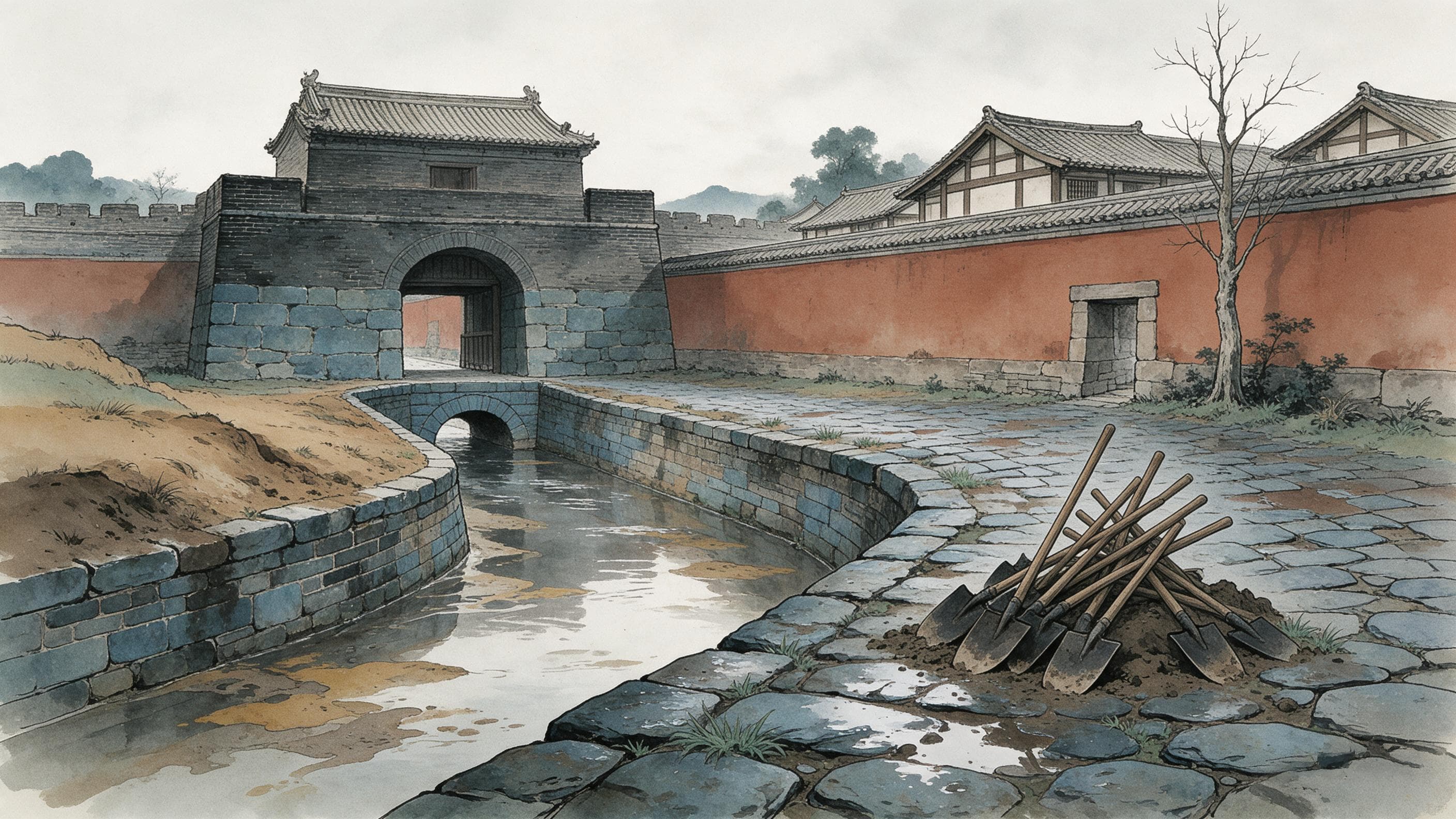 明代北京の溝渠:測られた二本の溝、記された一本の川 — 記事の挿絵