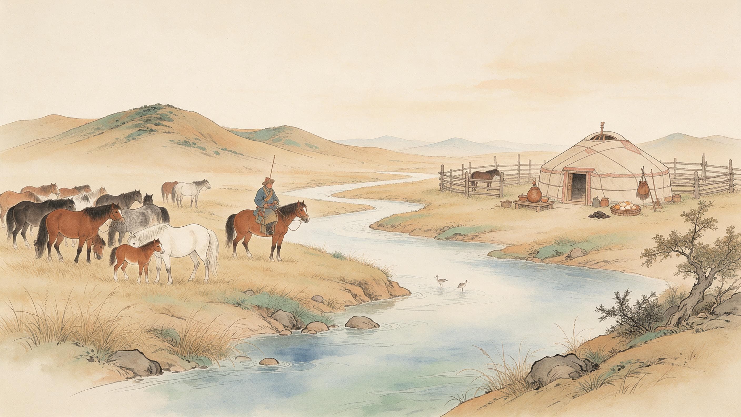 Deux millions de chevaux : un registre de pâturage et un manuel du cheval — Illustration de l’article