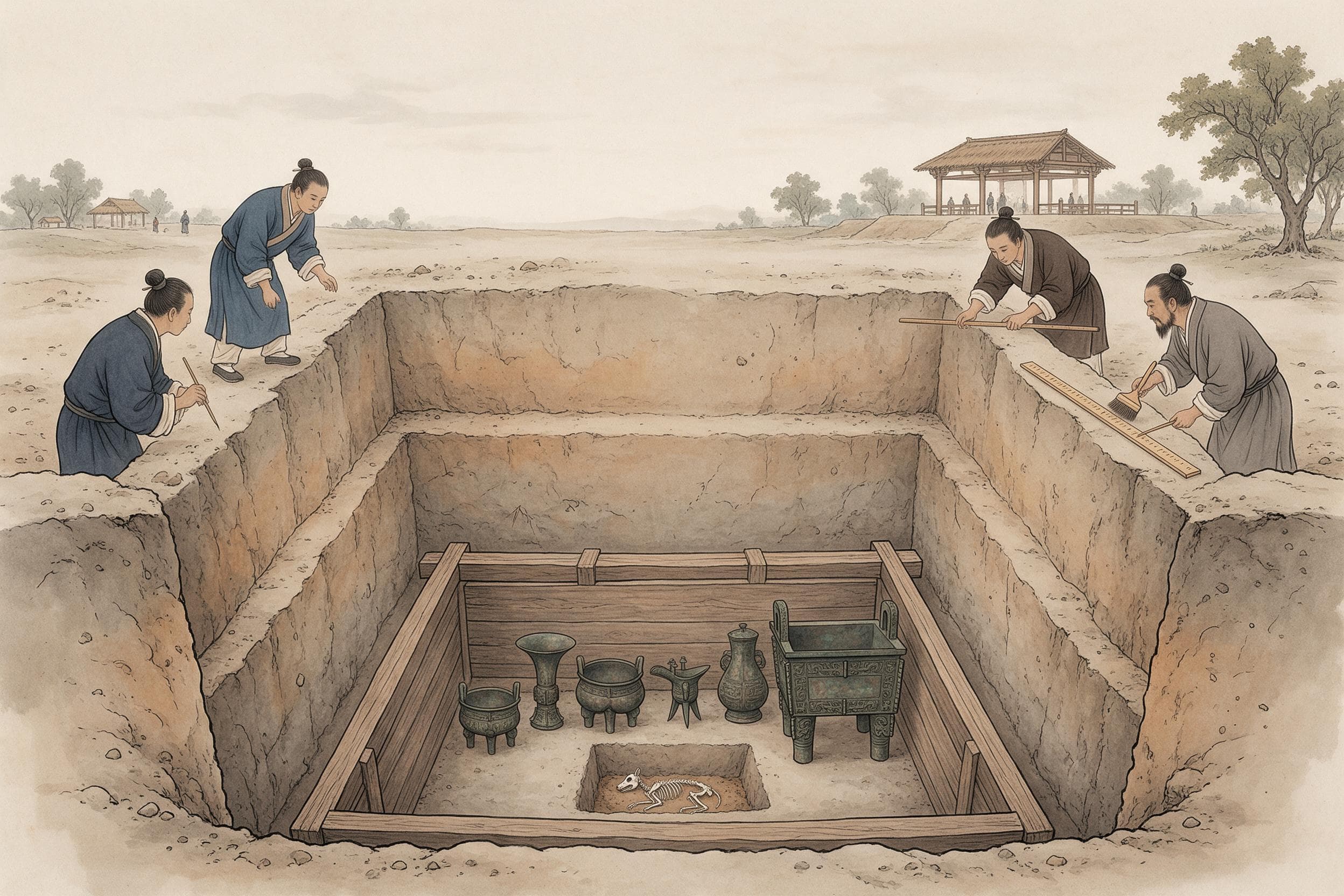 Zwei Gräber im Detail: M102 und M110 in Shao Jiapeng — Artikelillustration